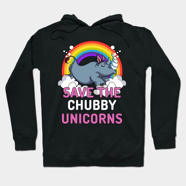 Save The Chubby Unicorns Hoodie by underheaven